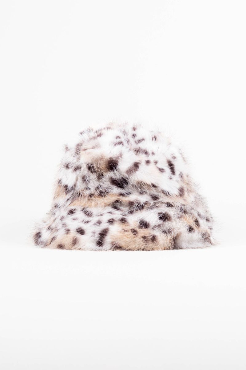 Webkelz hat with leopard pattern