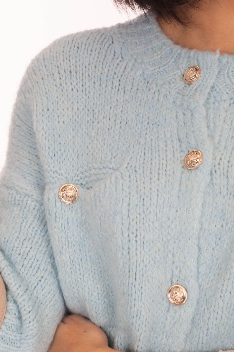 tricot- Cardigan avec Bouton