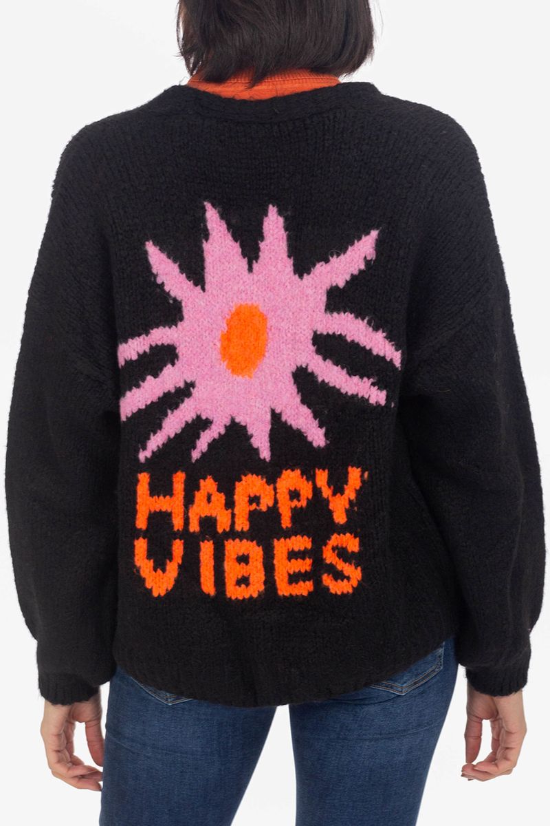 Maglieria- Cardigan Happy Vibes