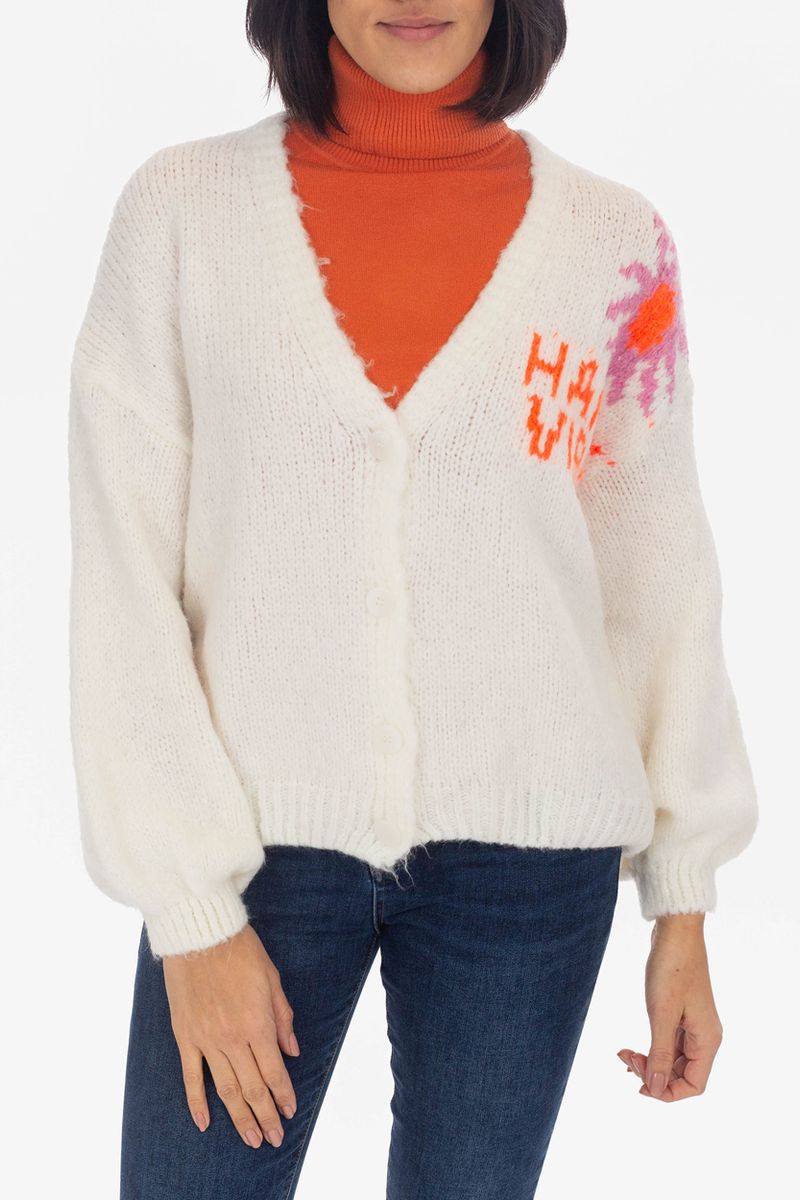 Knitwear- Cardigan Happy Vibes