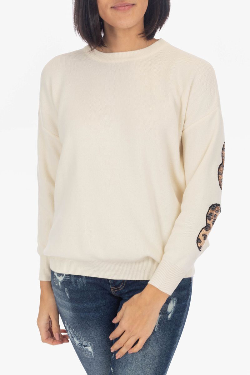 Sweater with statement back