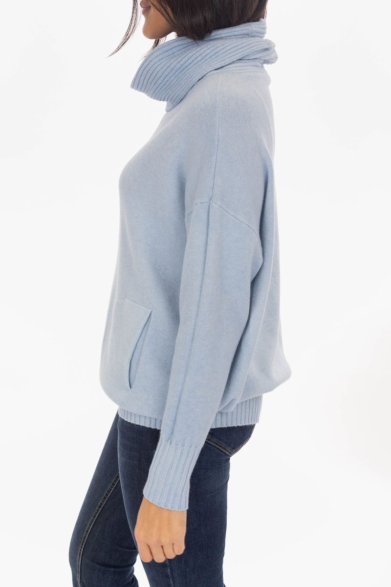 Loose turtleneck sweater