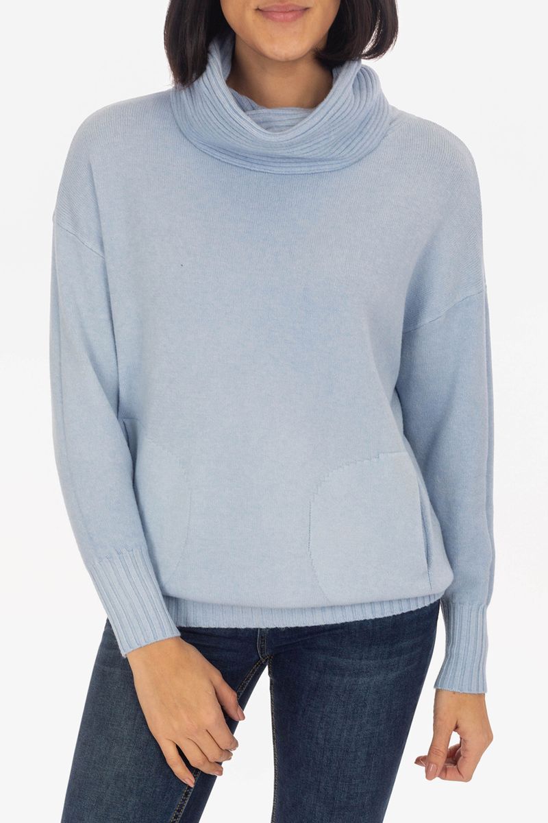 Loose turtleneck sweater