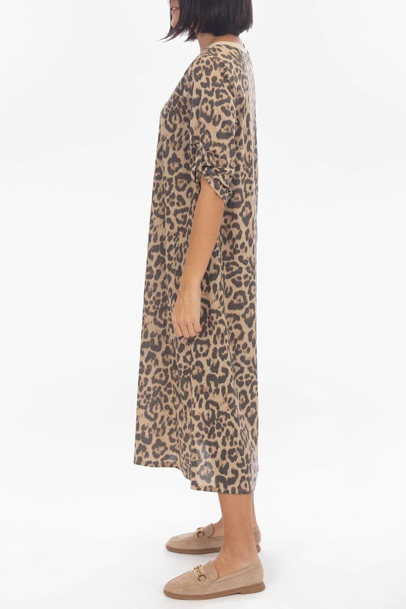 Leopard Maxikleid