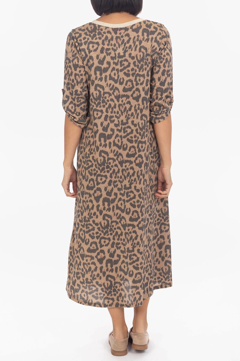 Leopard Maxikleid