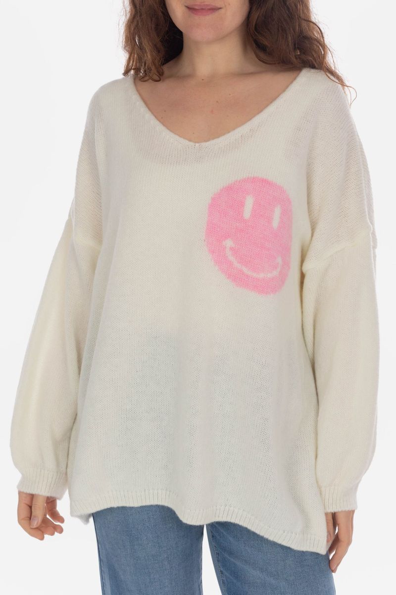 Parasiéré tricot Pull souriant