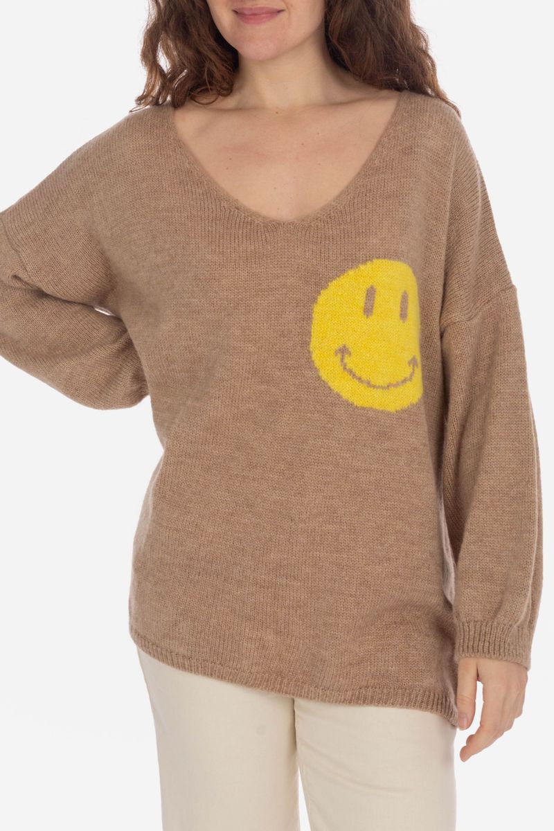 Parasiéré tricot Pull souriant