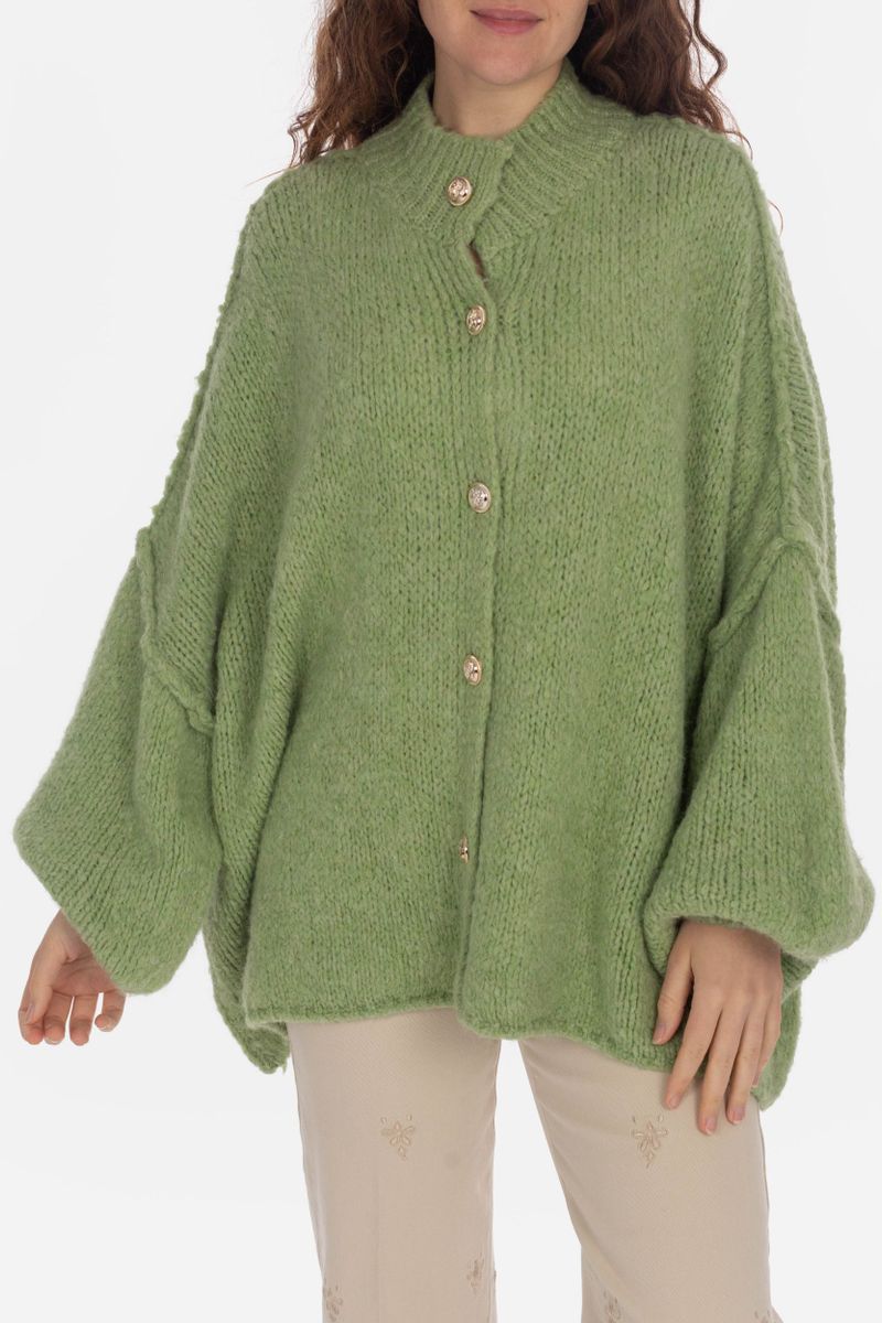 Oversized Knitwear- Cardigan