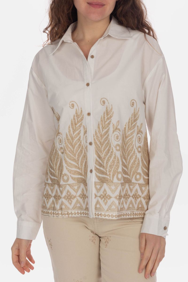 Blouse avec broderie