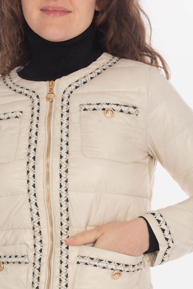 Steppjacke mit Zierborte