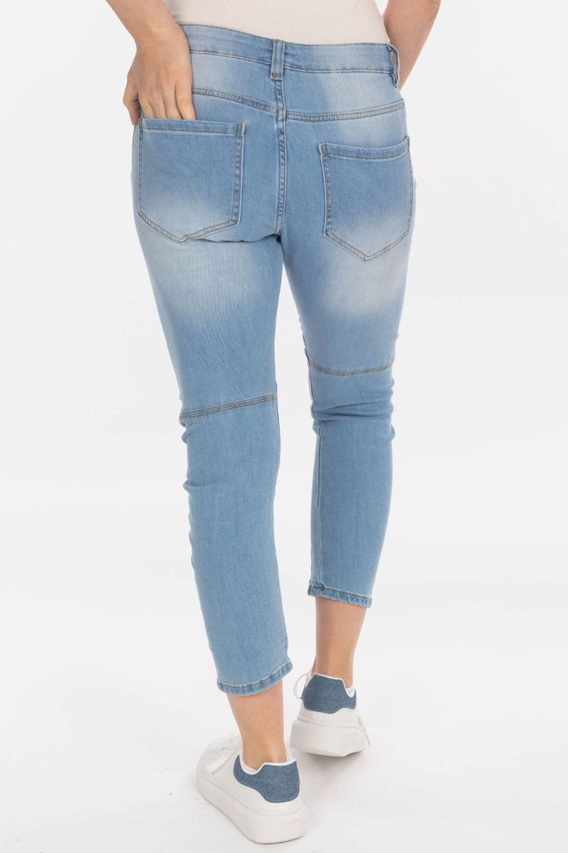 Vriendje jeans met bloemen print