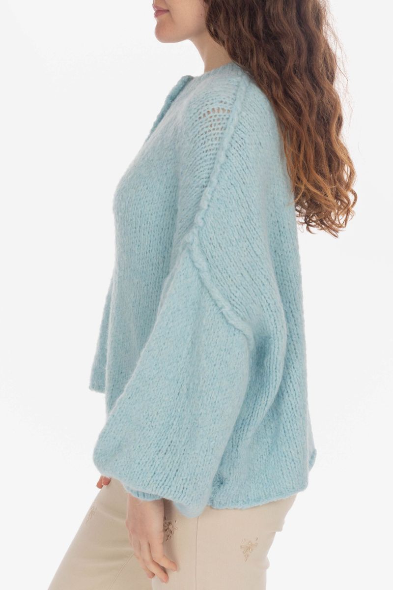 Kurzer Oversized Strick-Cardigan