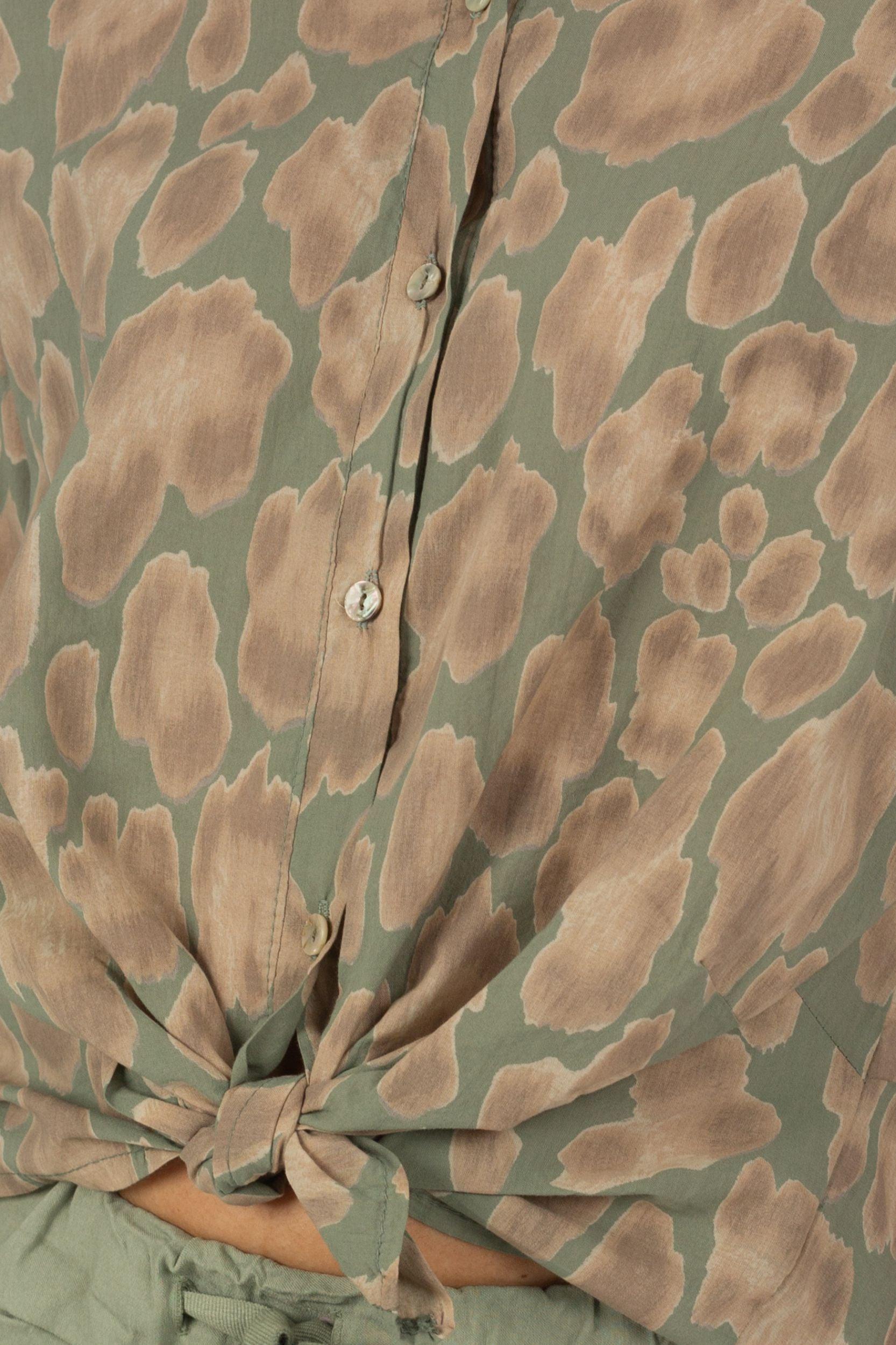 Bluse mit Flecken-Print - La Strada