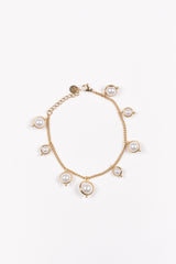 Goldenes Armband mit Perlen - La Strada