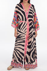 Leichter Mantel mit Zebra-Muster - La Strada