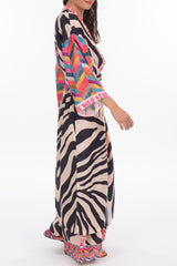 Leichter Mantel mit Zebra-Muster - La Strada