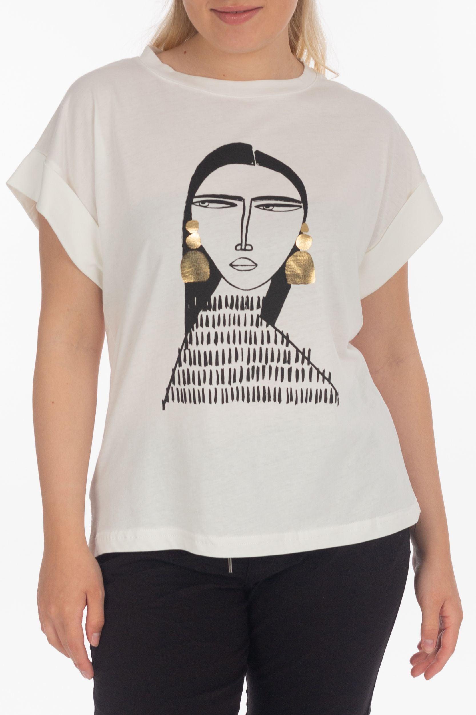 Lockeres T-Shirt "Frida Kahlo" - La Strada