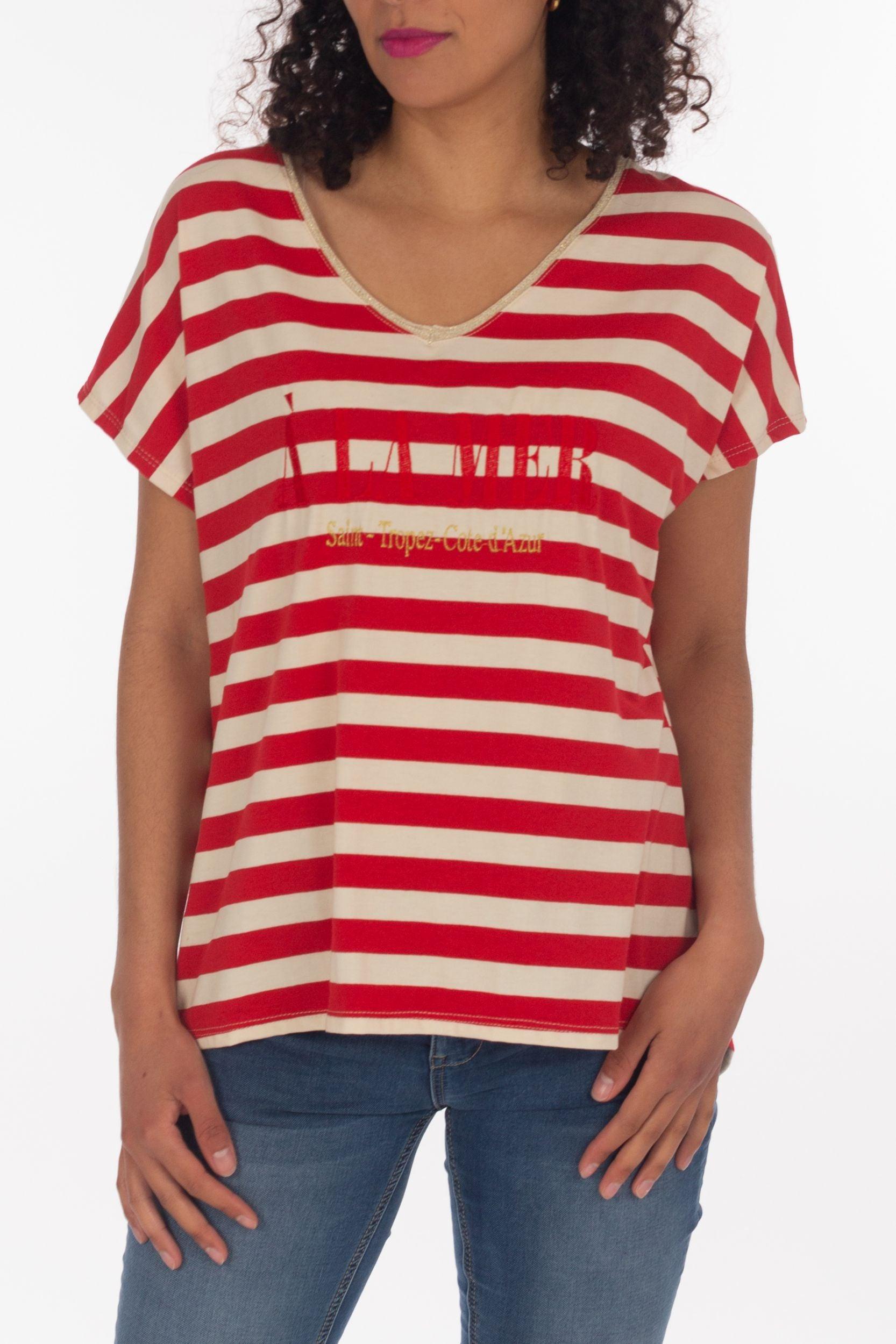 Shirt mit Streifen - La Strada