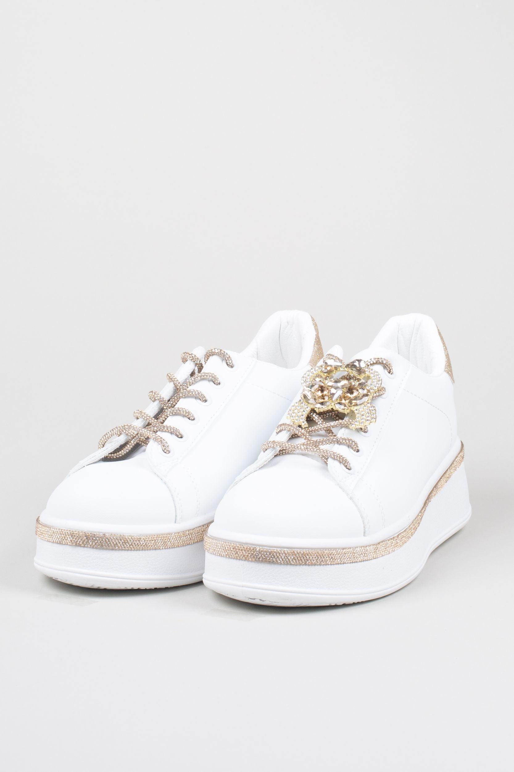 Sneaker mit goldenen Details - La Strada