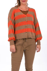 Gestreifter Cardigan - La Strada