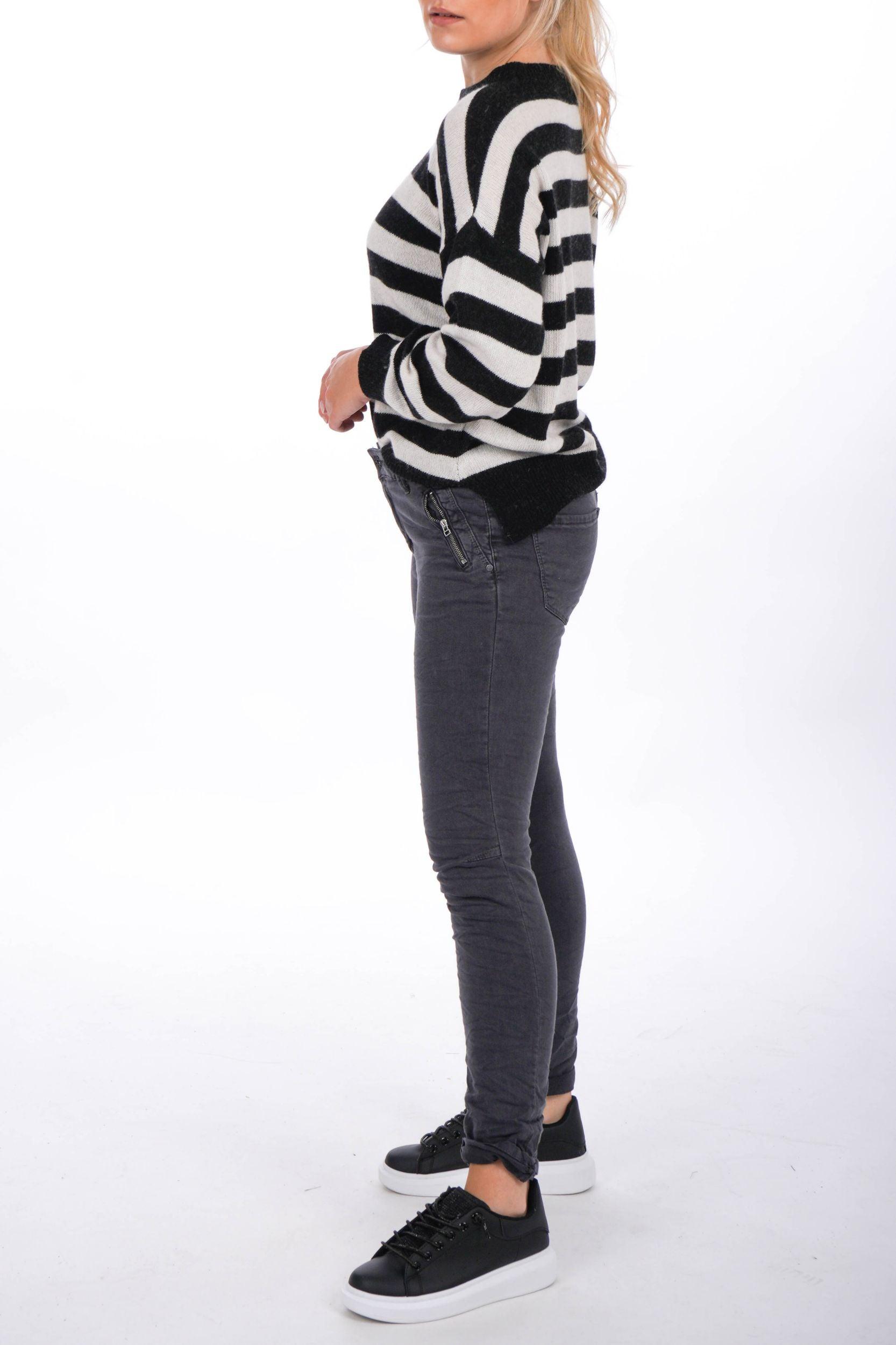 Gestreifter Strickpullover - La Strada