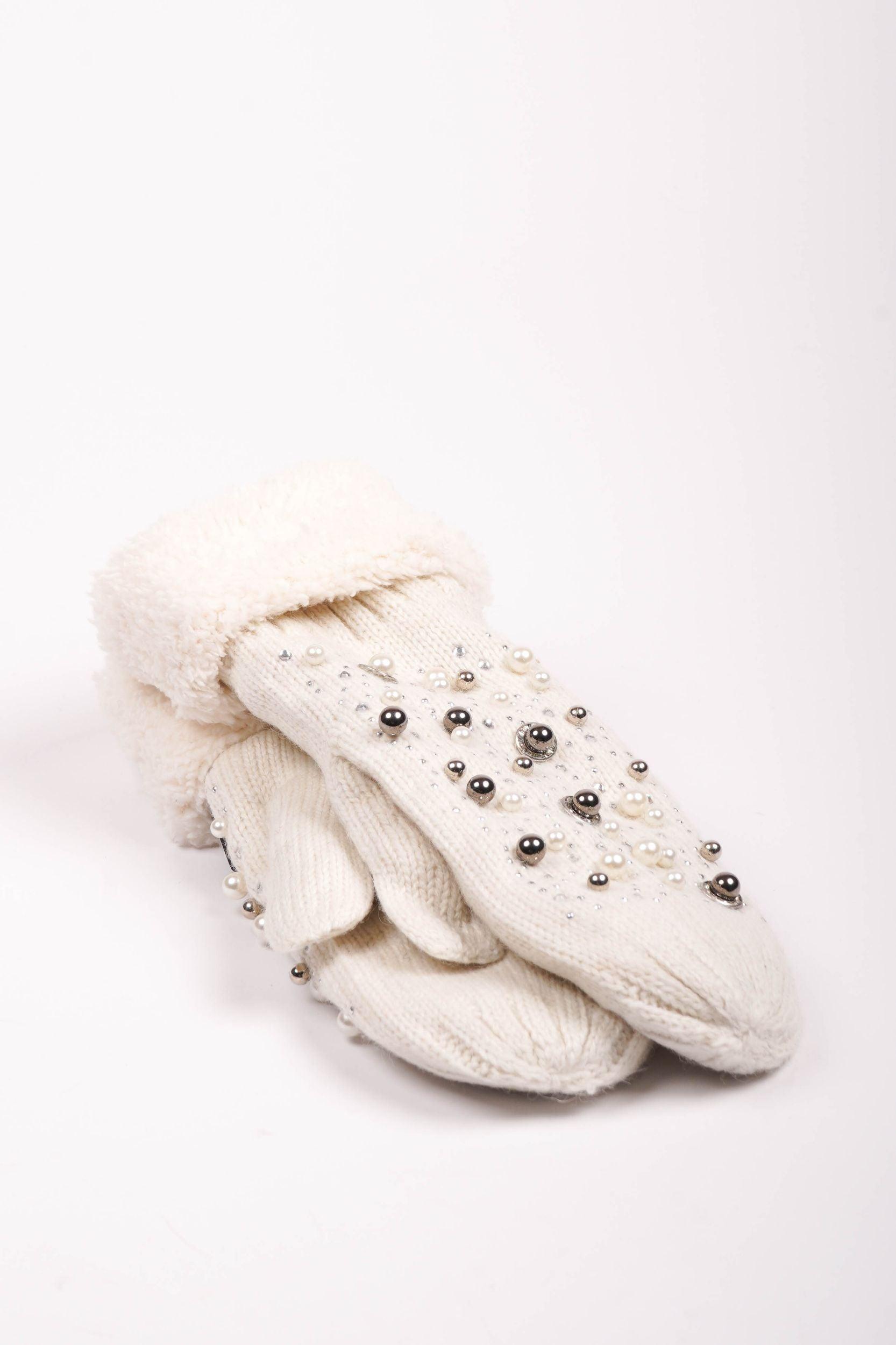 Handschuhe mit Perlen - La Strada