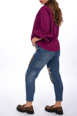 Jeans mit Fell-Details - La Strada