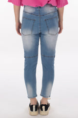 Jeans mit floralem Print - La Strada