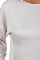 Leichte Bluse mit Rundhalsausschnitt - La Strada
