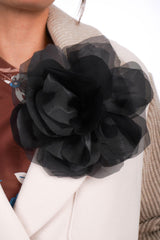 Mantel mit 3D-Blume - La Strada