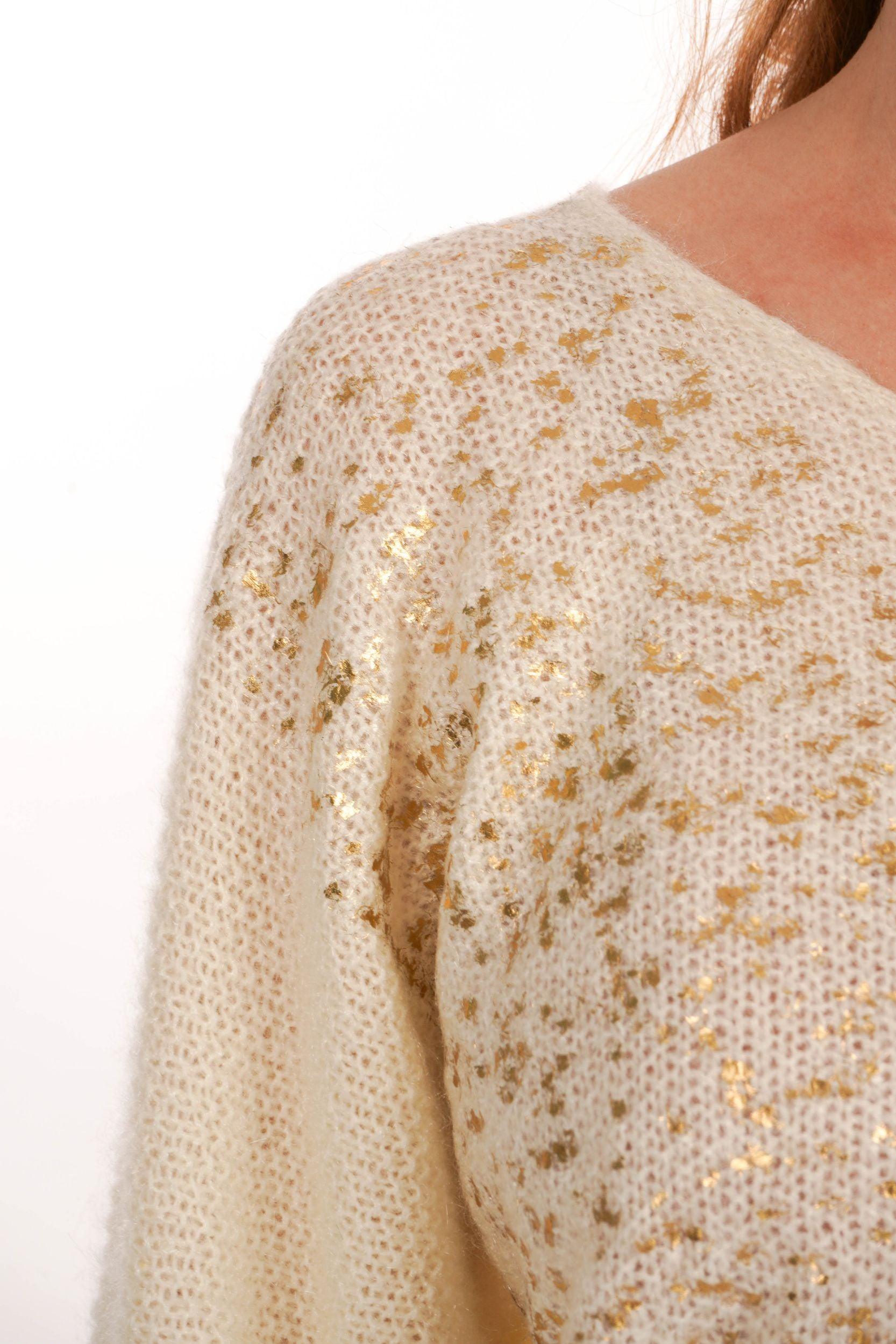 Pullover mit Gold-Tupfern - La Strada