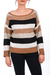 Strickpullover mit Streifen - La Strada