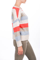 Strickpullover mit Streifen - La Strada