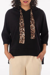 Sweatshirt mit Leo-Details - La Strada