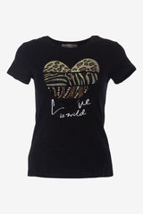 T-Shirt mit Herz-Print - La Strada