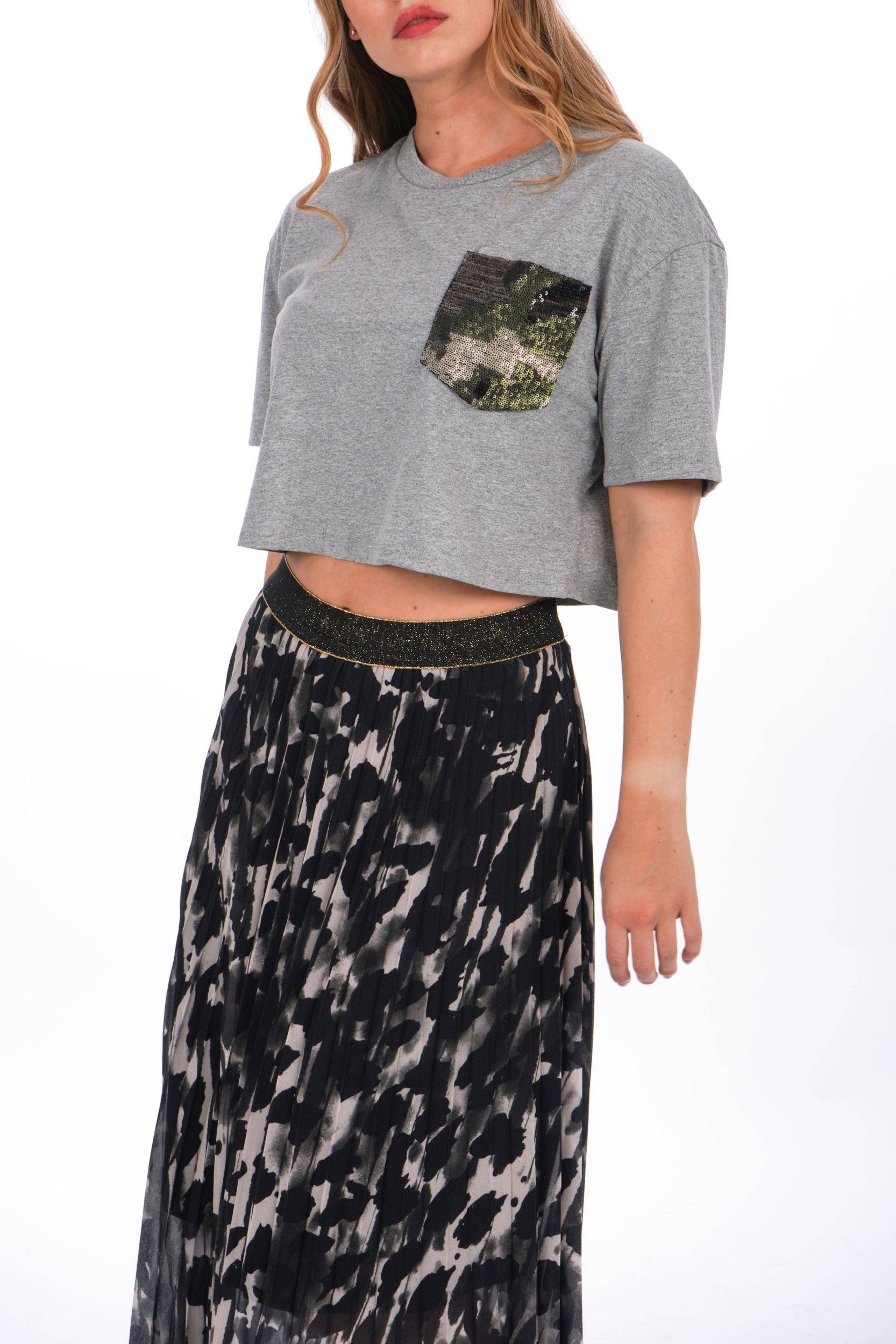 T-Shirt mit Pailletten - La Strada